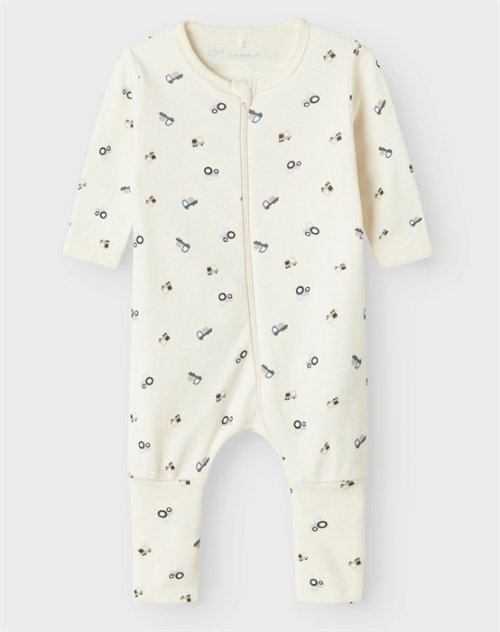 Natdragt Zip Blå - 2 Stk 